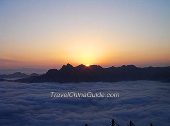 Sunrise seen from the Golden Summit